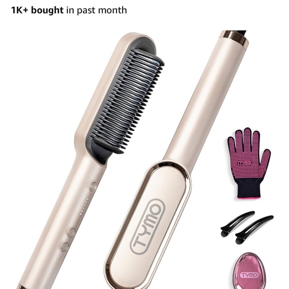 TYMO Ring Hair Straightening Comb - Gold - Picture 4 of 4